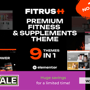 Fitrush - Fitness and Health Supplements WordPress Theme
