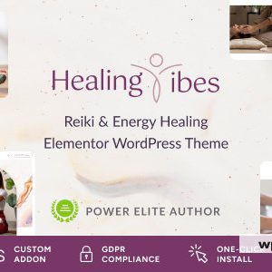 Healing Vibes - Reiki Healing & Meditation Coaching WordPress Theme