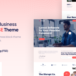 Disrupt – Tech Startup Business FSE WordPress Theme