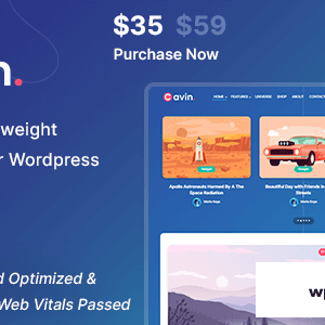 Cavin - Minimal & Lightweight WordPress Blog Theme