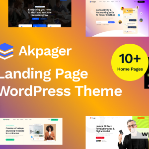 Akpager - Landing Page Elementor WordPress Theme