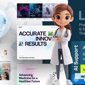 Lab - Pharmacy, Laboratory & Research WordPress Theme