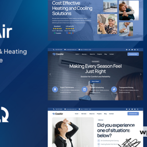 Coolair - Air Conditioning & Heating HVAC WordPress Theme