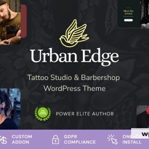 Urban Edge - Barbershop & Tattoo Studio WordPress Theme