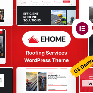 Ehome - Roofing Services WordPress Theme