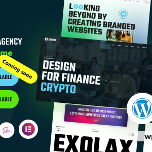Exolax - Creative Digital Agency WordPress Theme