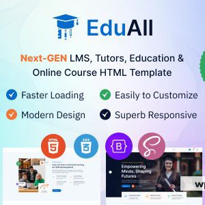EduAll - Education Tutors LMS & Online Course Template Multipurpose