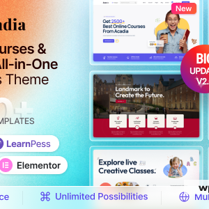 Acadia - Education WordPress Theme For University & Online Course