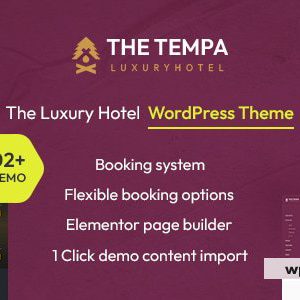 Tempa - The Luxury Hotel WordPress