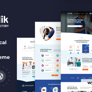 Doclik - Medical & Clinic Directory WordPress Theme + RTL
