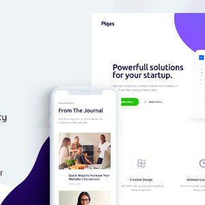 Piqes - Creative Startup & Agency WordPress Theme
