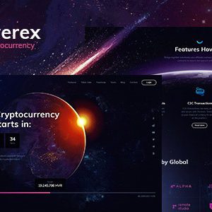Hoverex - Cryptocurrency & ICO WordPress Theme + Spanish