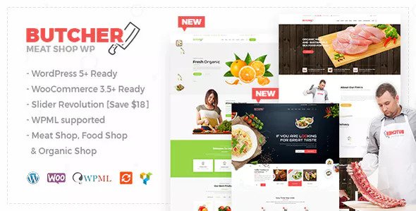 Butcher - Meat, Organic Shop Woocommerce Theme