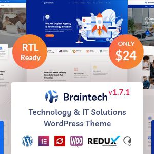 Braintech - Technology & IT Solutions WordPress Theme