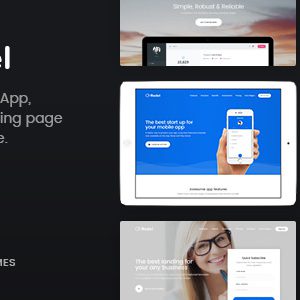 Redel - Responsive App Landing WordPress Theme