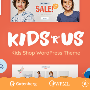 Kids R Us - Toy Store and Kids Clothes Shop Theme
