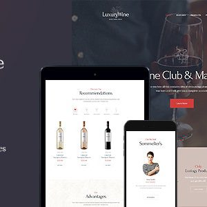 Luxury Wine - Liquor Store & Vineyard WordPress Theme + Shop
