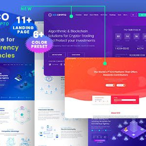Cryptico - ICO Crypto Landing & Cryptocurrency Theme