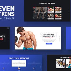 Steven Watkins - Personal Gym Trainer & Nutrition Coach WordPress Theme