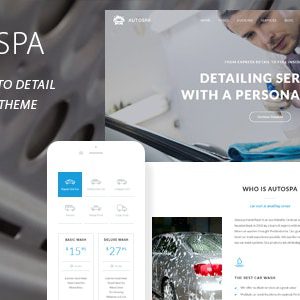 Auto Spa - Car Wash Auto Detail WordPress Theme